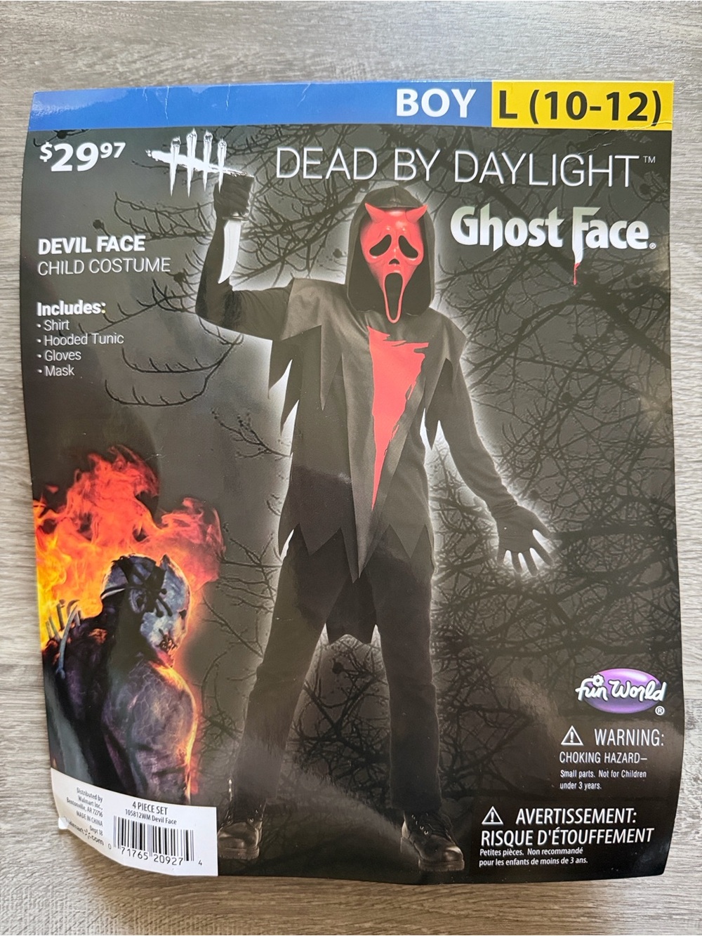 Dead by Daylight Ghost Face Boys Costume - Black & Red